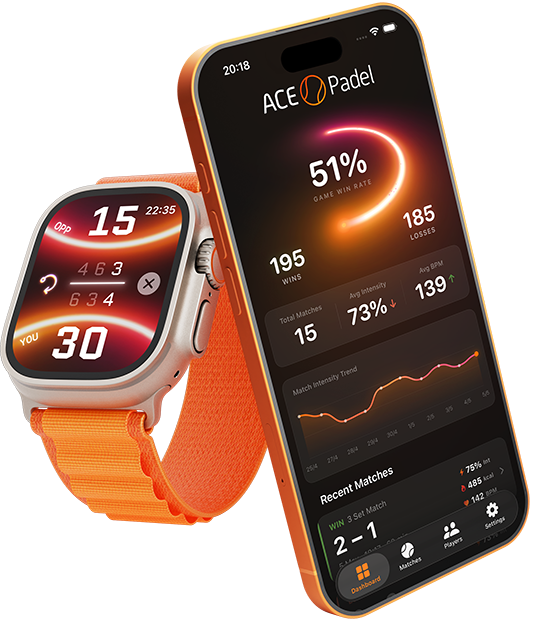 Ace Padel Score på Apple Watch och iPhone